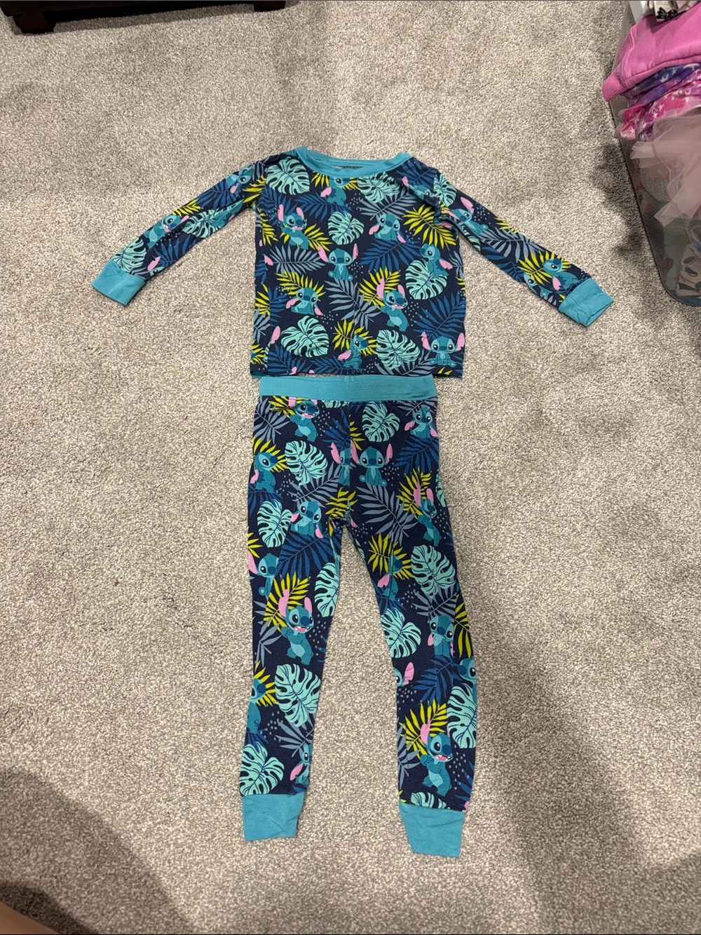 Little Sleepies Stitch Print Pajama Two Piece Set